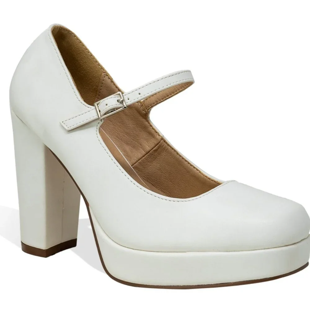 Women’s Vintage Chunky Platform Block Heel Mary Janes By Chase + Chloe
